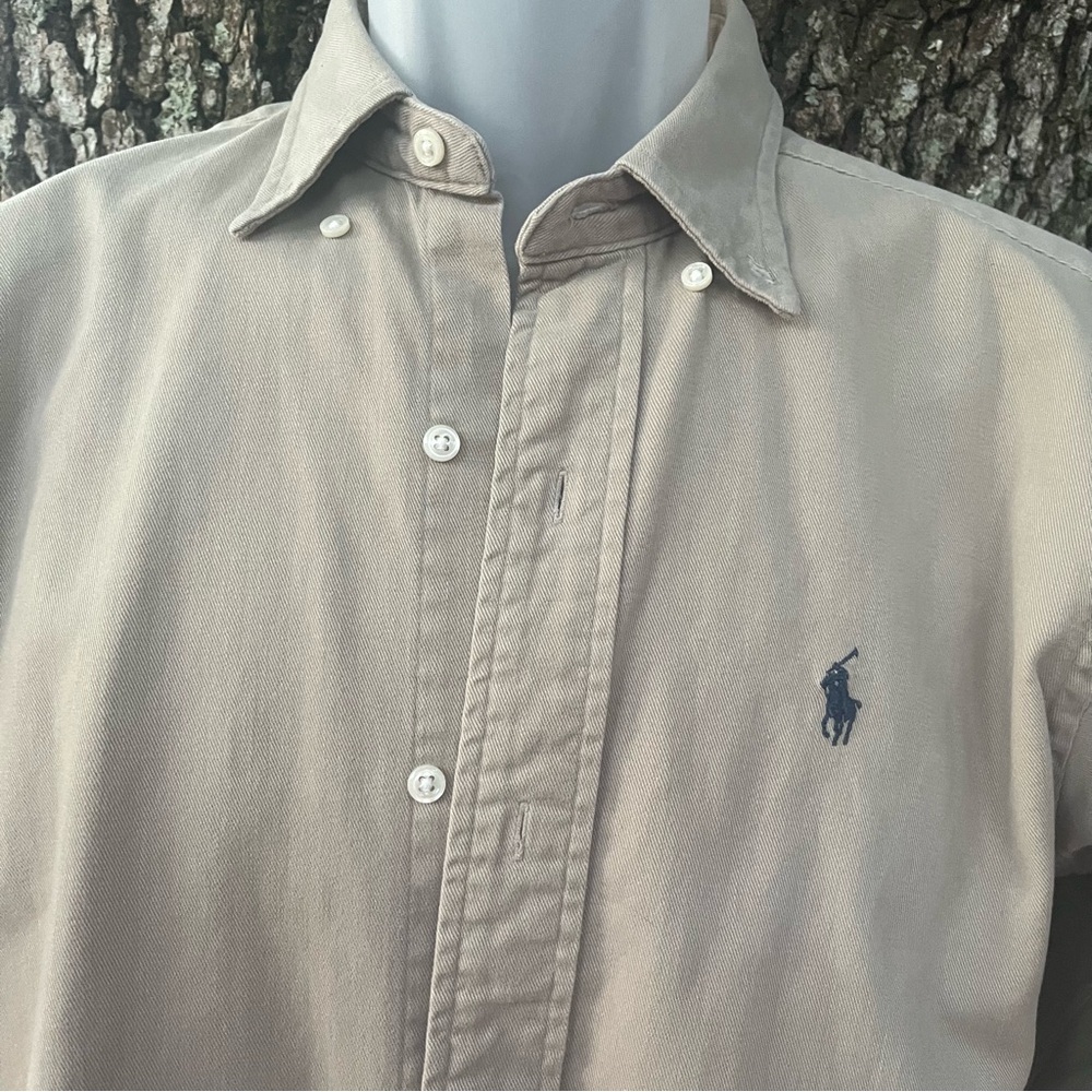 Polo by Ralph Lauren Tan Casual Button Down Shirt